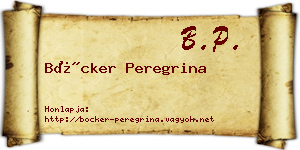 Böcker Peregrina névjegykártya